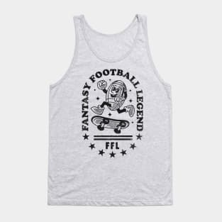 Funny Vintage Touchdown: Fantasy Football Legend Tank Top